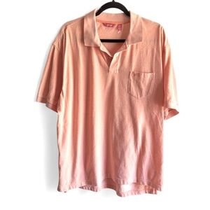 Izod  Salmon Color Polo Shirt for Men Size XL